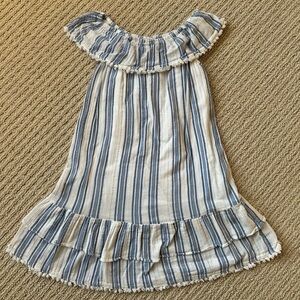 Crown & Ivy Blue and White Striped Dress